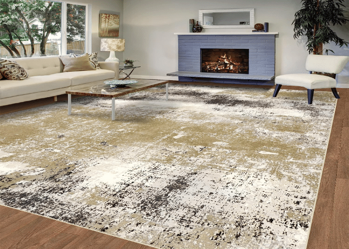 Floral Beige Farmhouse Decor With Rugs