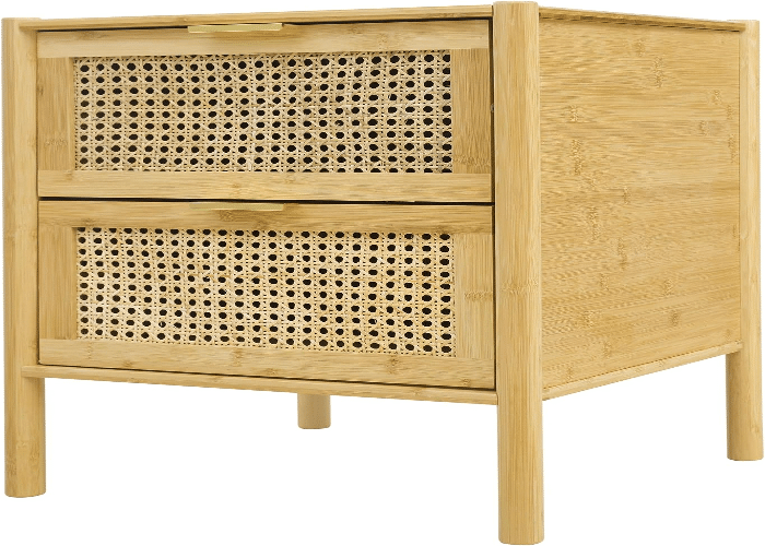 Tinblin Rattan Nightstand