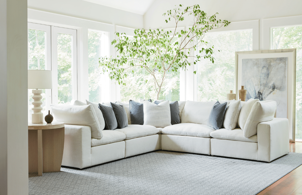 Use an Area Rug with Your Sectional Sofa