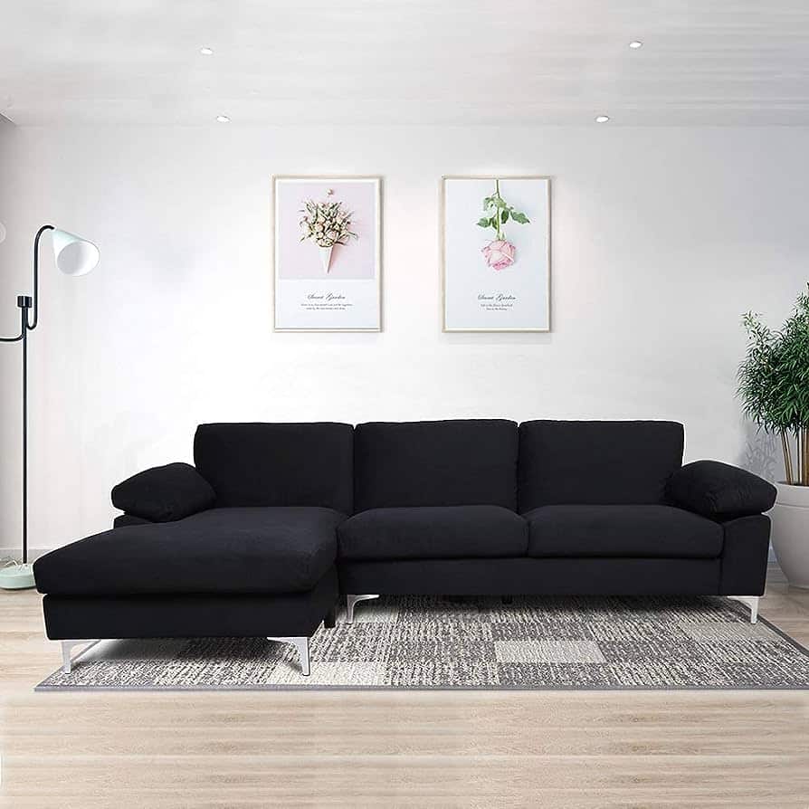 Where Can I Buy a Stylish Black Couch for My Living Room?