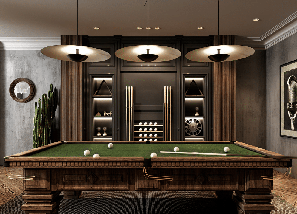 Billiard room clearance decor