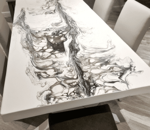 Paint Pouring on Furniture