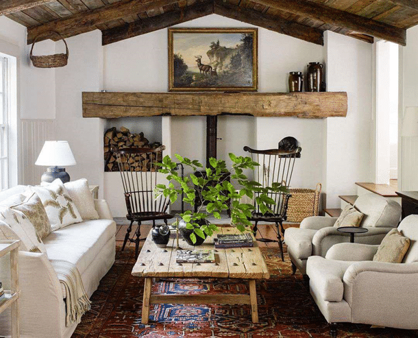 Characteristics of A Country Style Living Room Interior