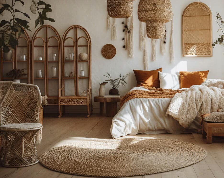 Earthy Clay and White Walls
