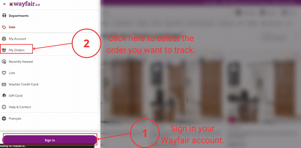Wayfair Order Tracking