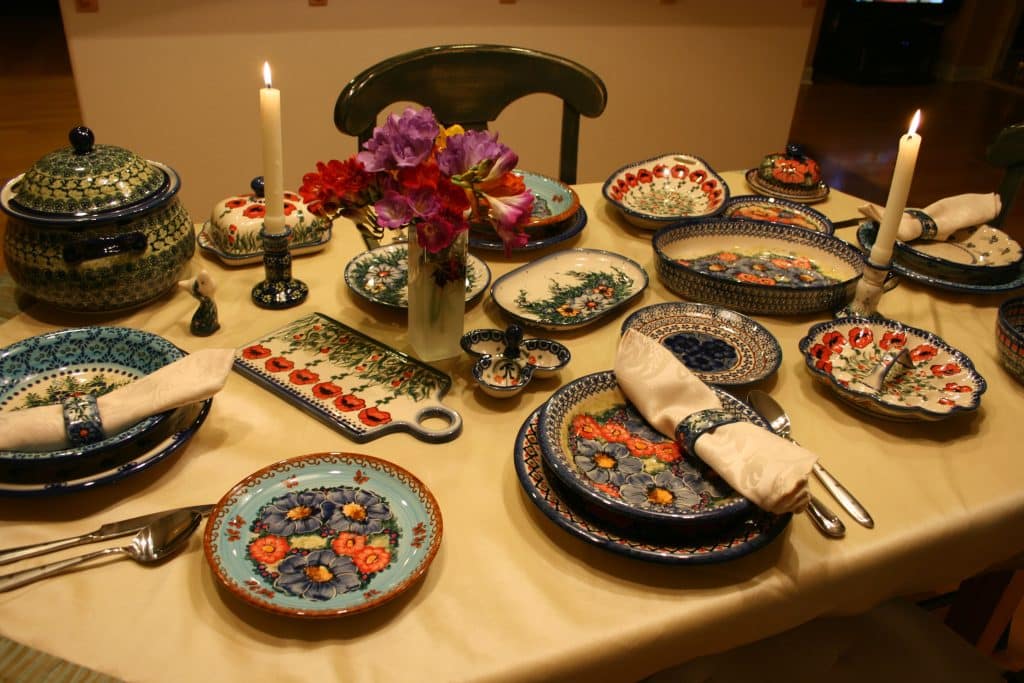 Traditional Polish Pottery in Contemporary Settings