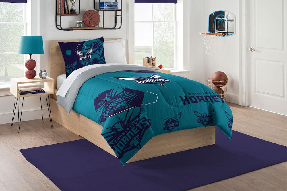 Charlotte Hornets Twin Comforter Set with Sham - Buy at KHC Sports