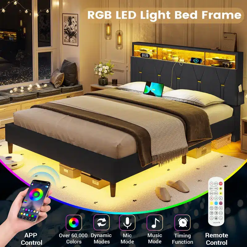 Upgrade Your Home’s Decor with the Illumination of SIKAIC's LED Bed Frames