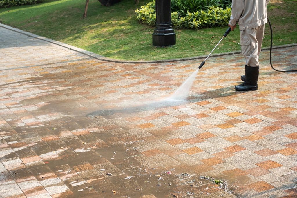 Preparing for Driveway and Patio Cleaning