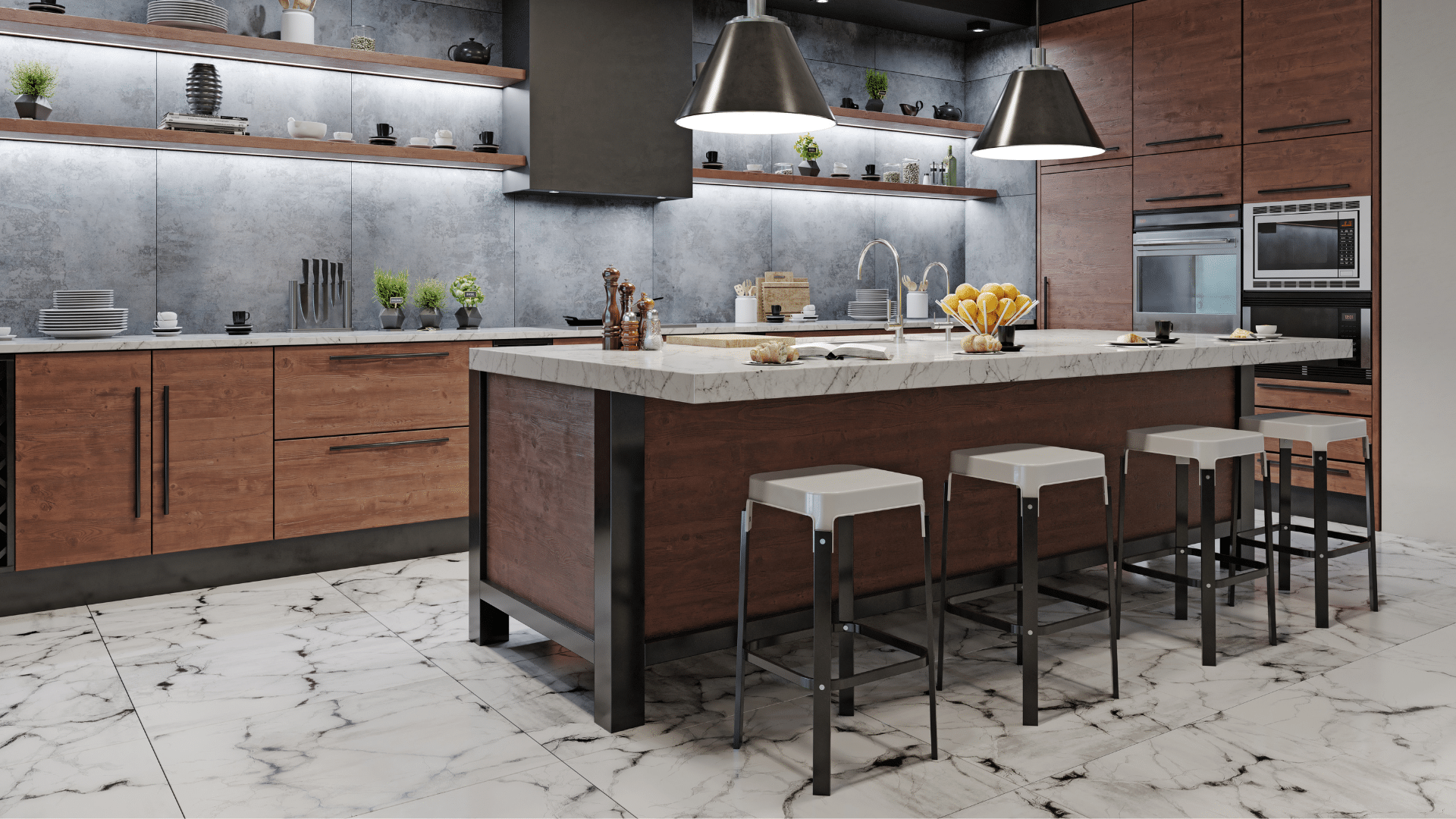 Benefits of metal kitchen island legs in dining area