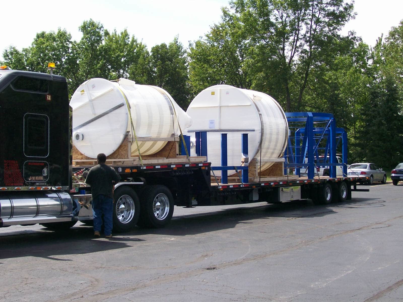 How Can I Safely Clean My Polyethylene Transporter Tank?